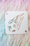 Soccer ball stencil 2 x 2