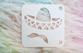 Mustache sombrero stencil 2x2 in