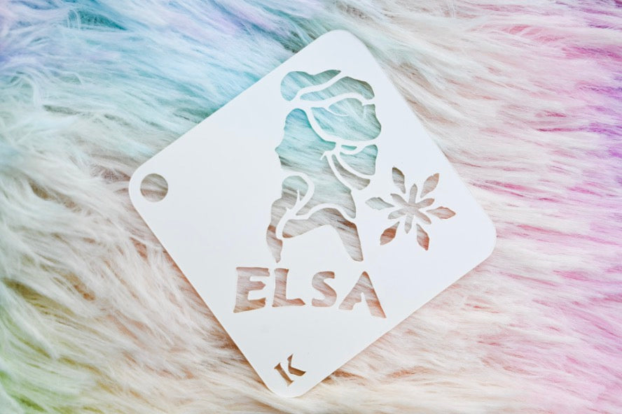 Elsa 1 stencil 2x2in