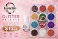 Basica glitter pallet and adhesive