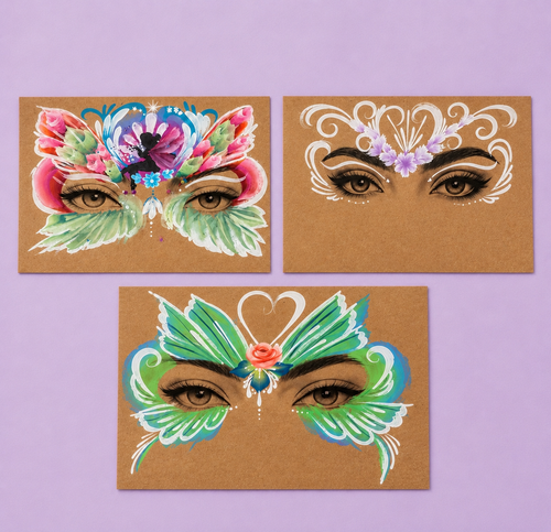 12 butterfly Practice sheets 4.5x7 in
